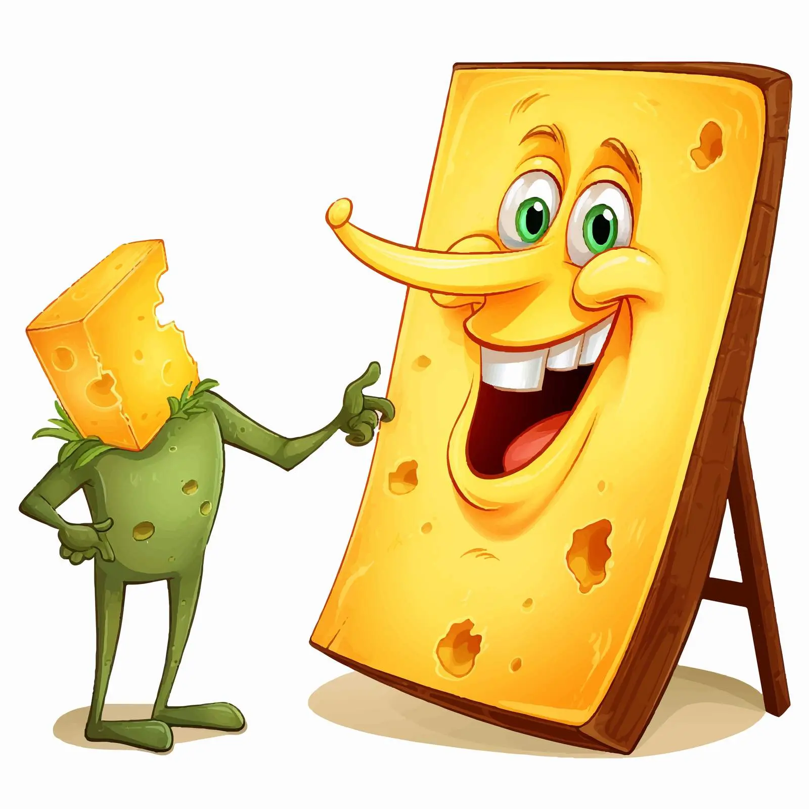 Visual Representation of Be Like Chalk and Cheese – free visual language image from Dotvec