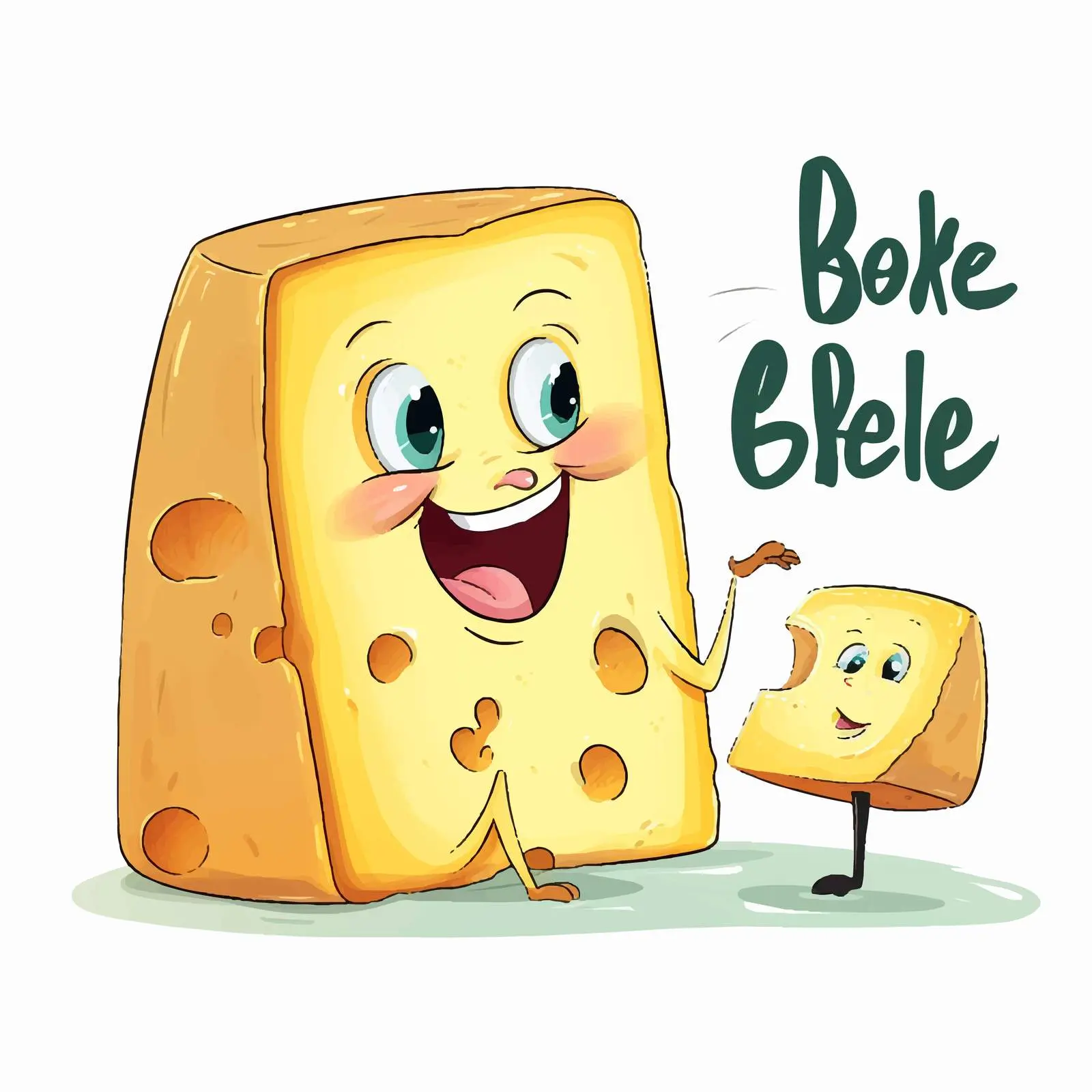 Be Like Chalk and Cheese Idiom Illustration — free download from Dotvec