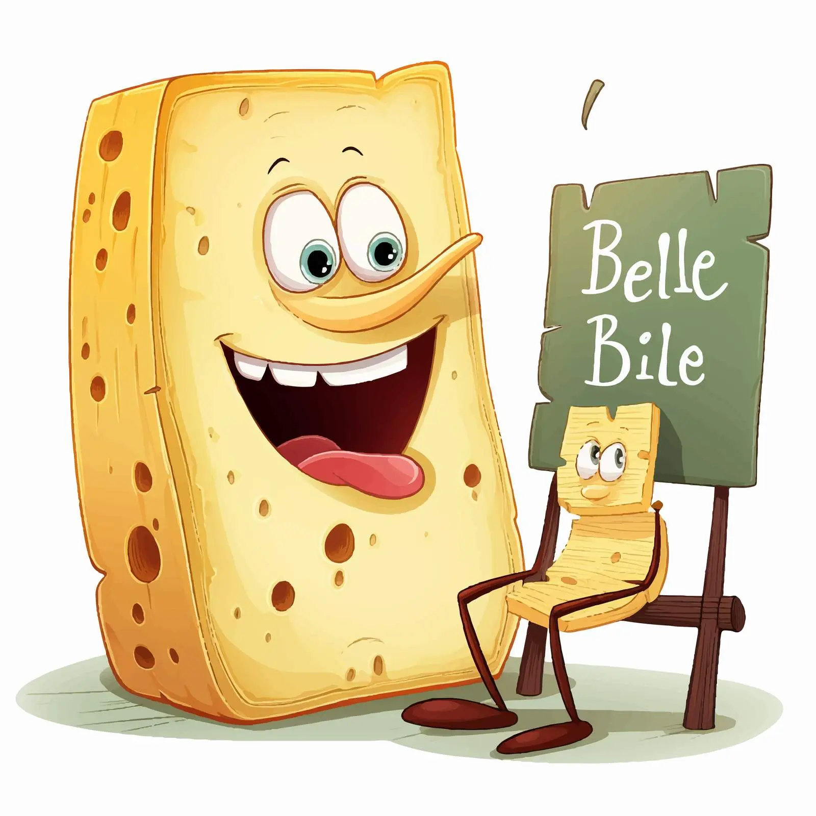 Be Like Chalk and Cheese Idiom Illustration — free download from Dotvec