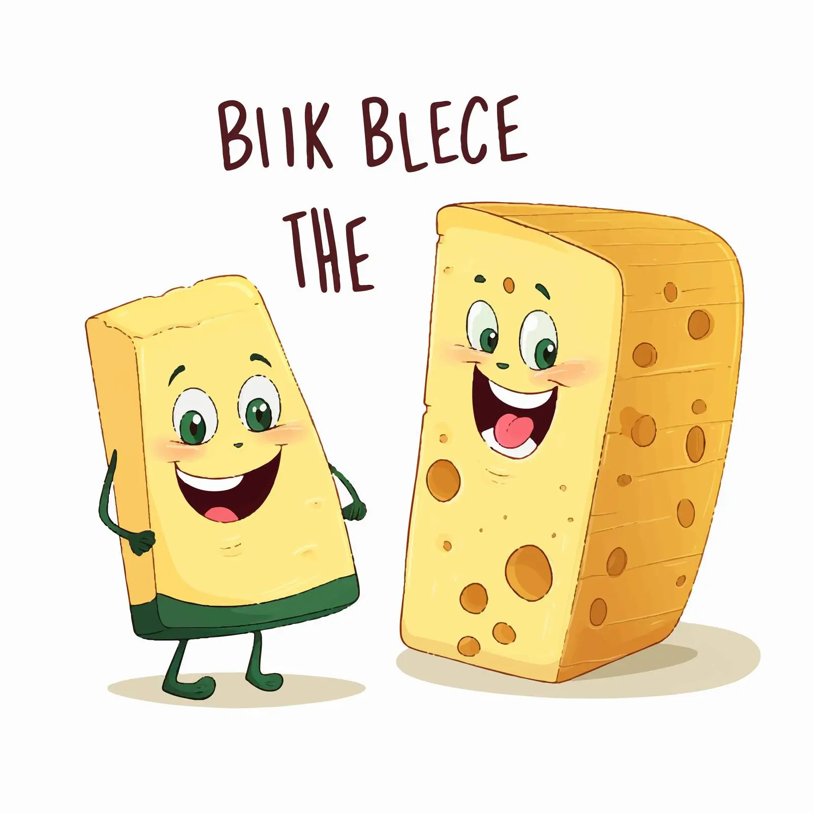 Be Like Chalk and Cheese Idiom Illustration — free download from Dotvec