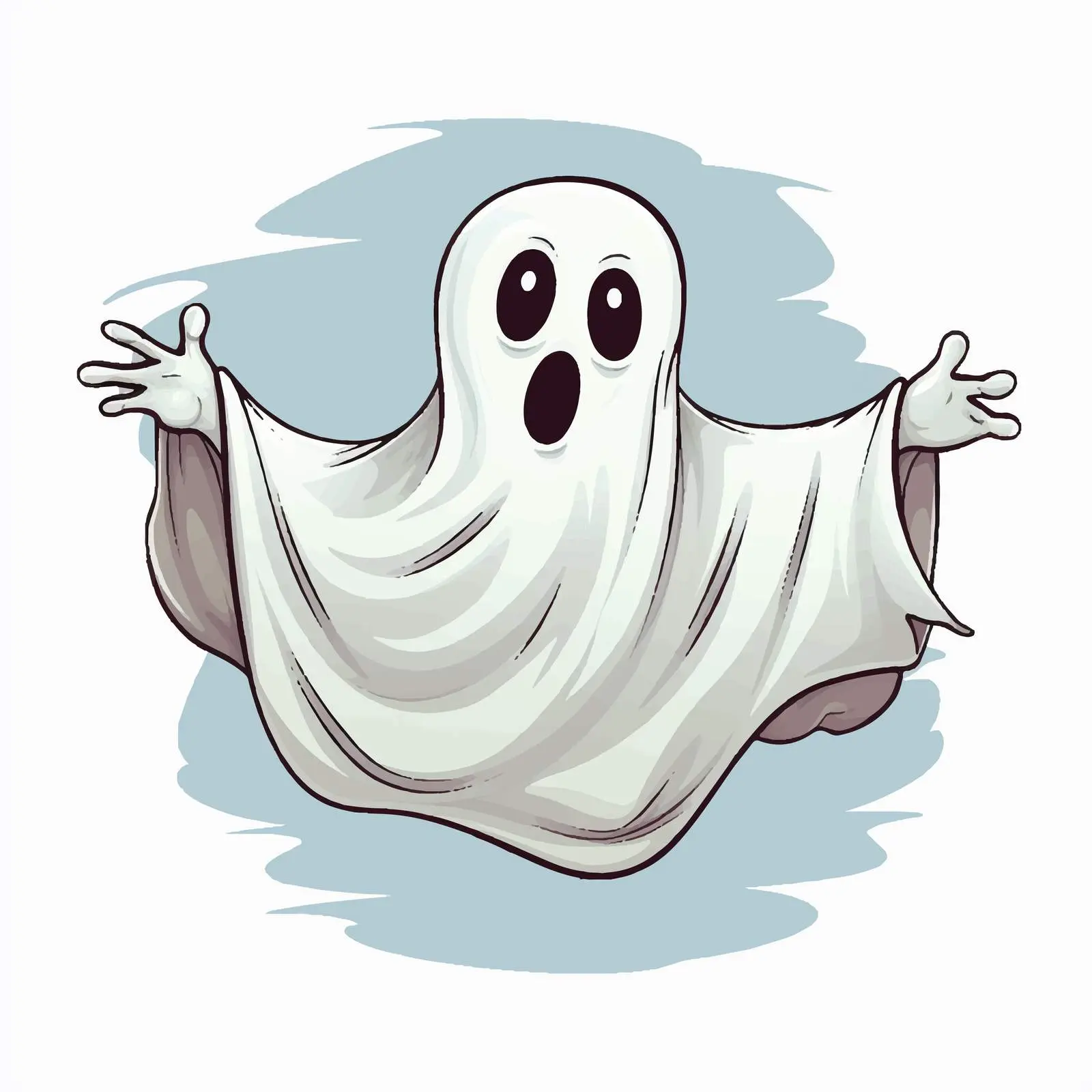 Give Up the Ghost Idiom Illustration — free download from Dotvec