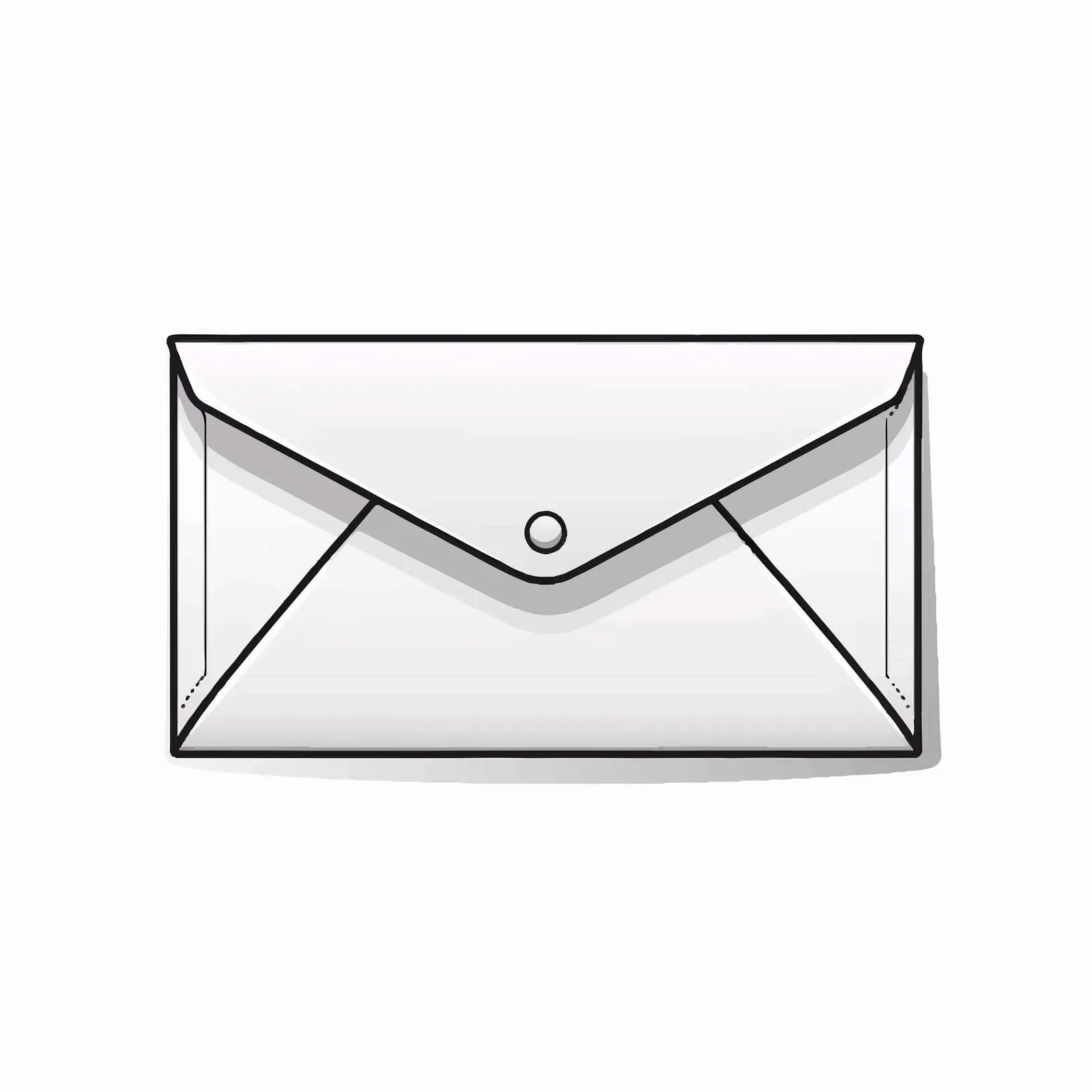 Cartoon Envelope Line Vector Illustration — free download from Dotvec