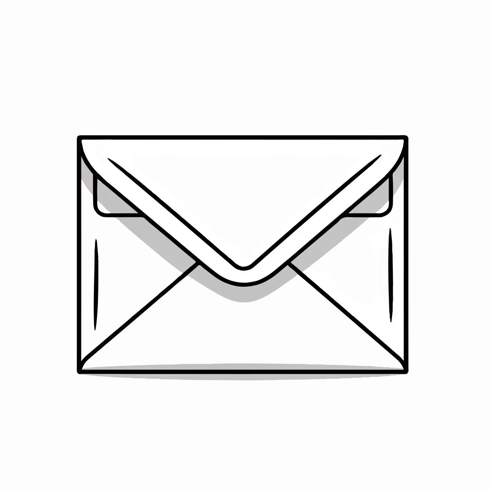 Cartoon Envelope Vector Line Illustration – free email marketing image from Dotvec