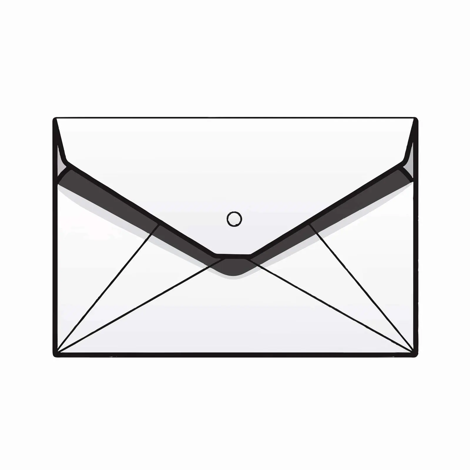 Envelope Line Vector Illustration on White Background — free download from Dotvec