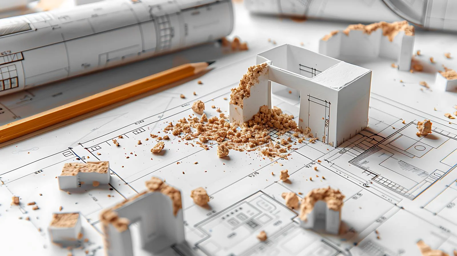 Drafting Tools and Eraser Crumbs — free download from Dotvec