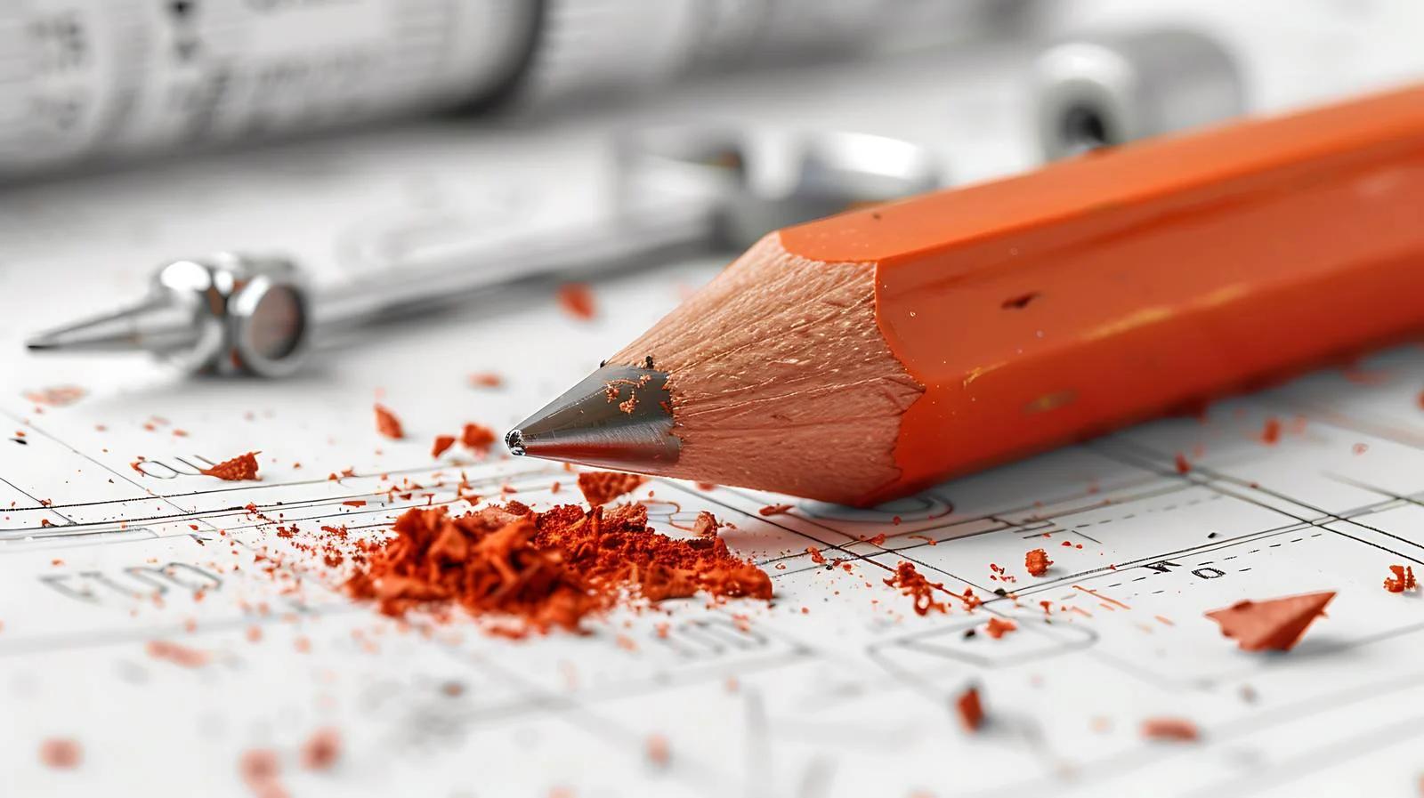 Design Tools Arrangement on Drawing – free crumbs image from Dotvec