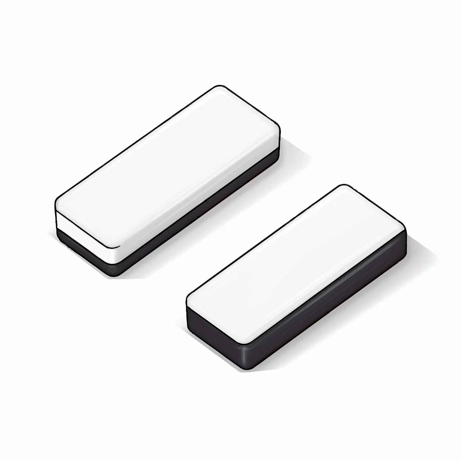 Line Art Eraser Vector Illustration on White Background – free art materials image from Dotvec