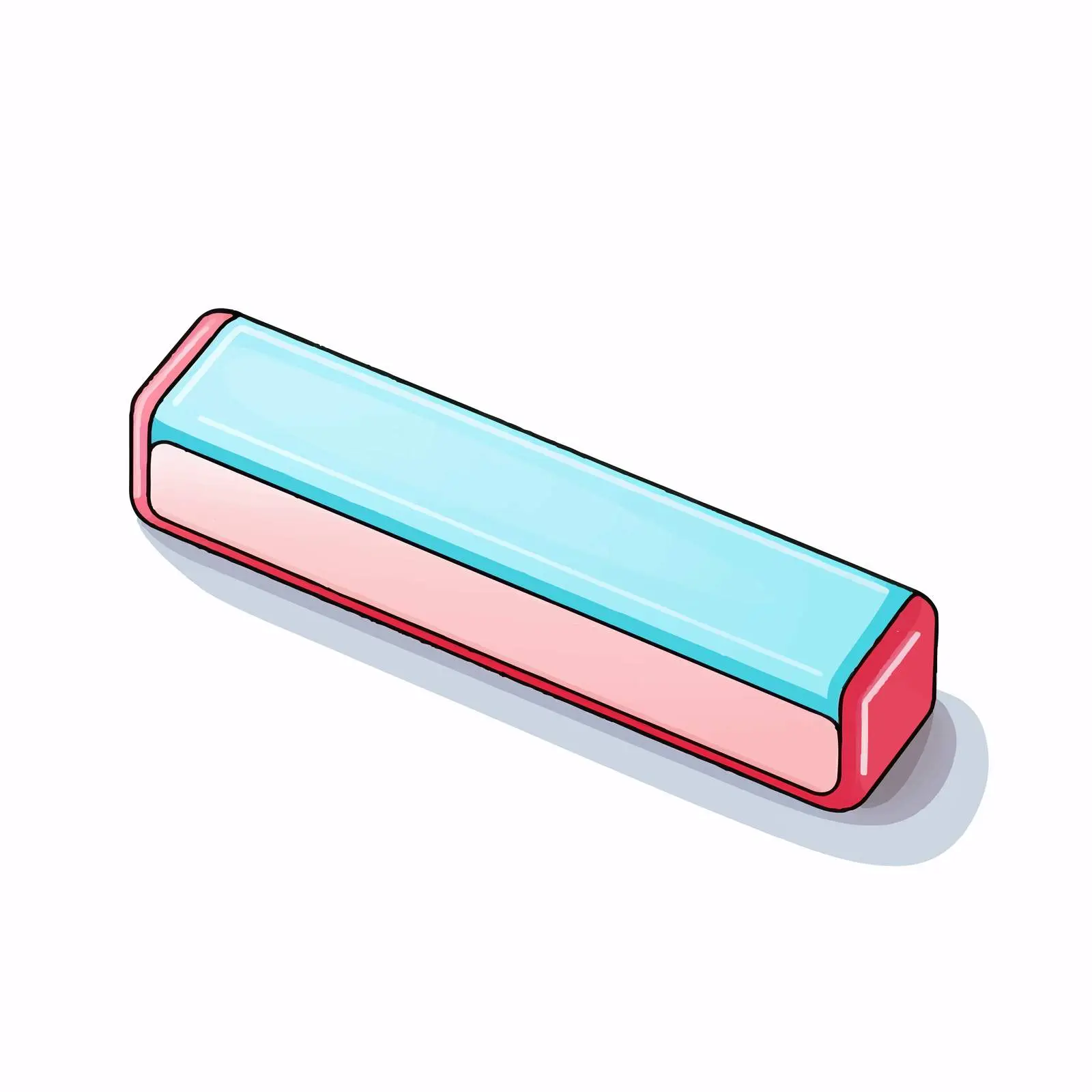 Eraser Line Vector Illustration on White Background — free download from Dotvec
