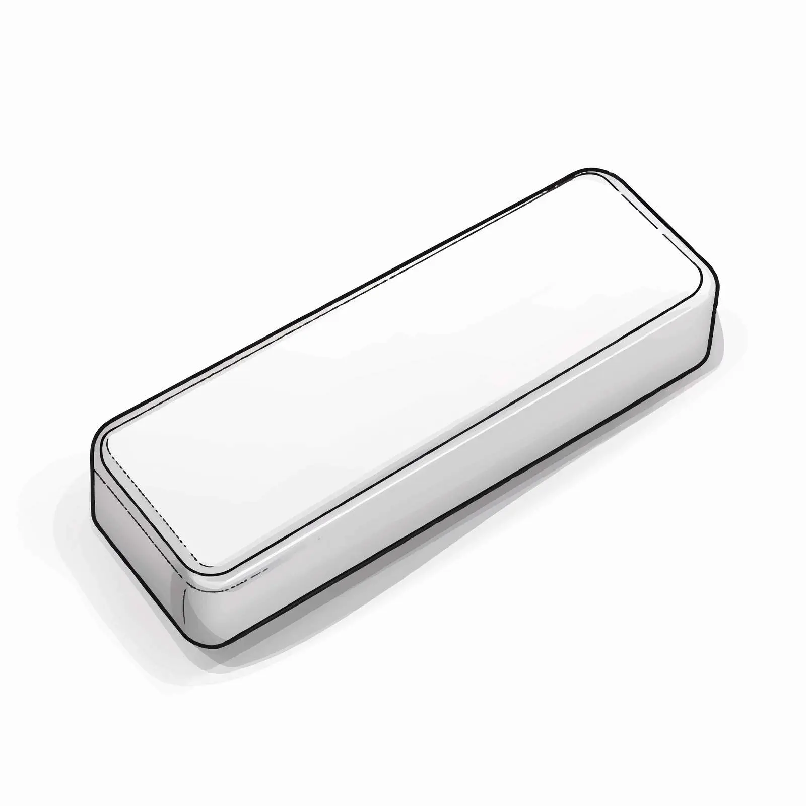 Eraser Outline Vector Illustration on White Background — free download from Dotvec