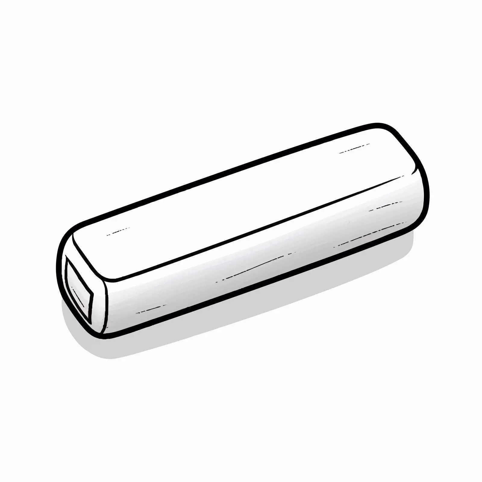Outline Vector Illustration of an Eraser — free download from Dotvec