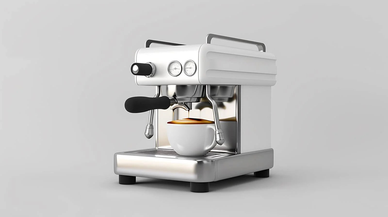 Espresso Coffee Machine on White Background — free download from Dotvec