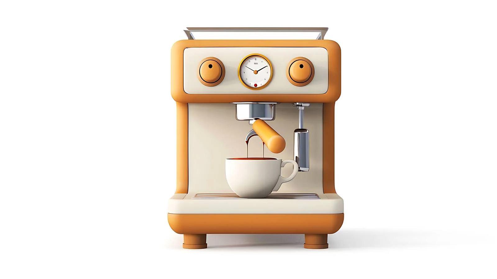 Sleek Espresso Machine on White Background — free download from Dotvec