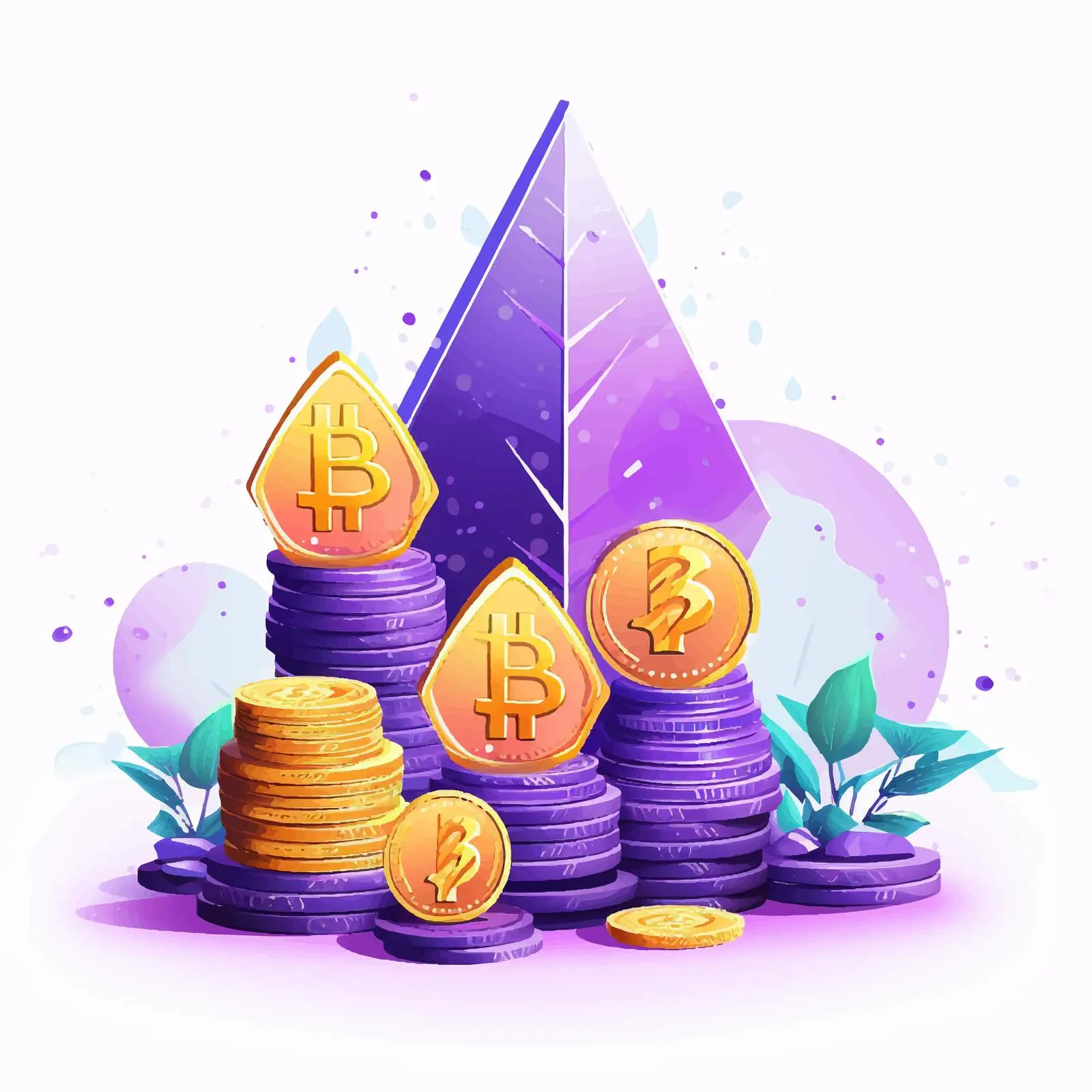 Ethereum Cryptocurrency Growth Concept Vector – free crypt image from Dotvec