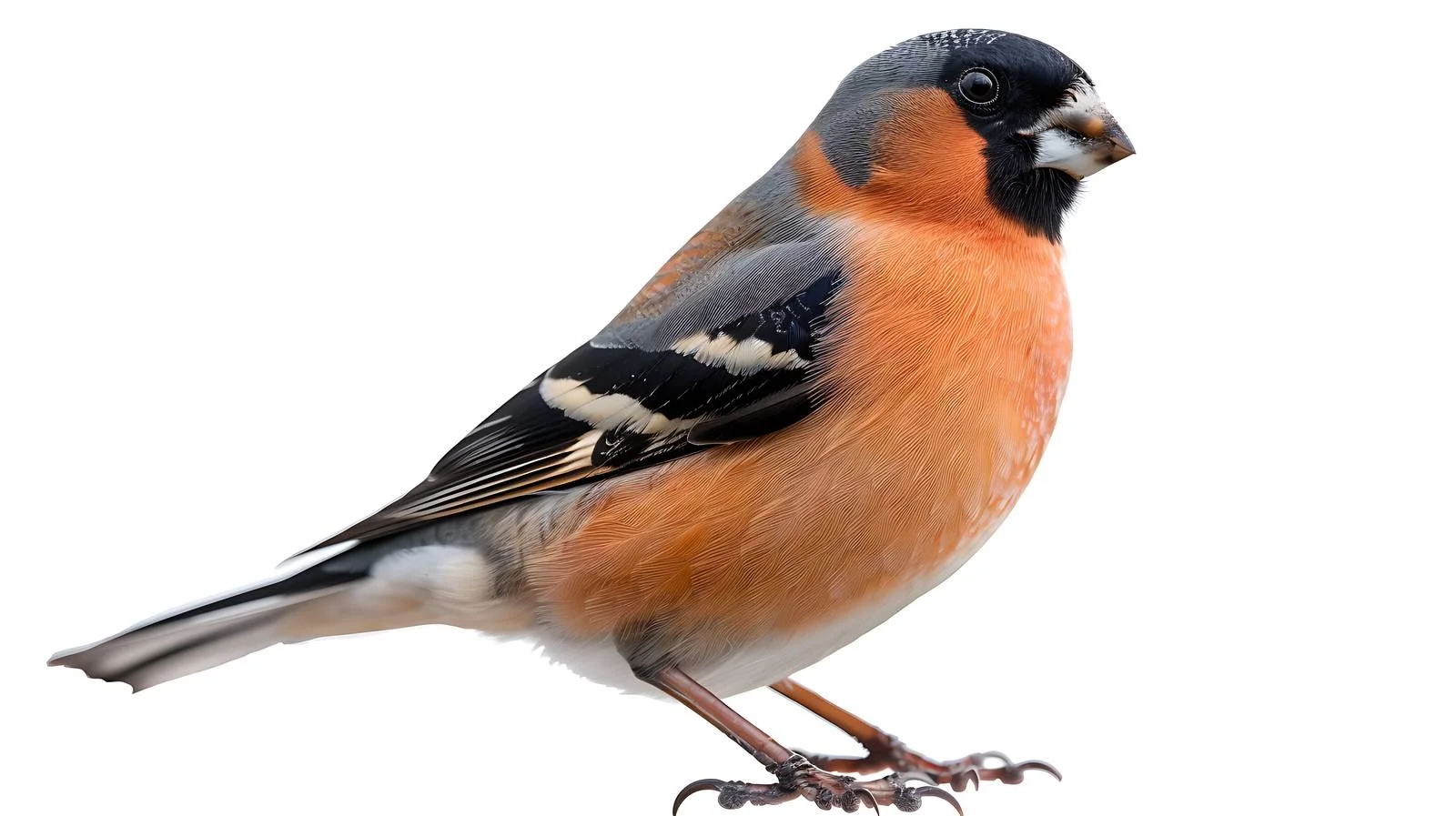 Eurasian Bullfinch Female Isolated Portrait — free download from Dotvec