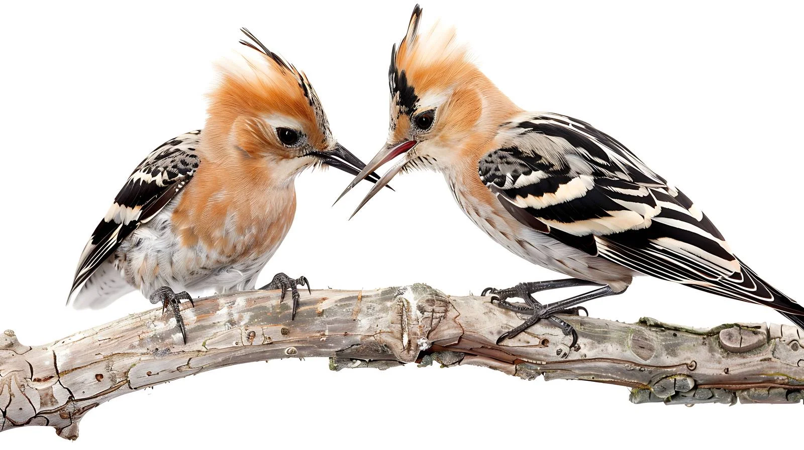 Parent Hoopoe Feeding Young Chick Outdoors — free download from Dotvec