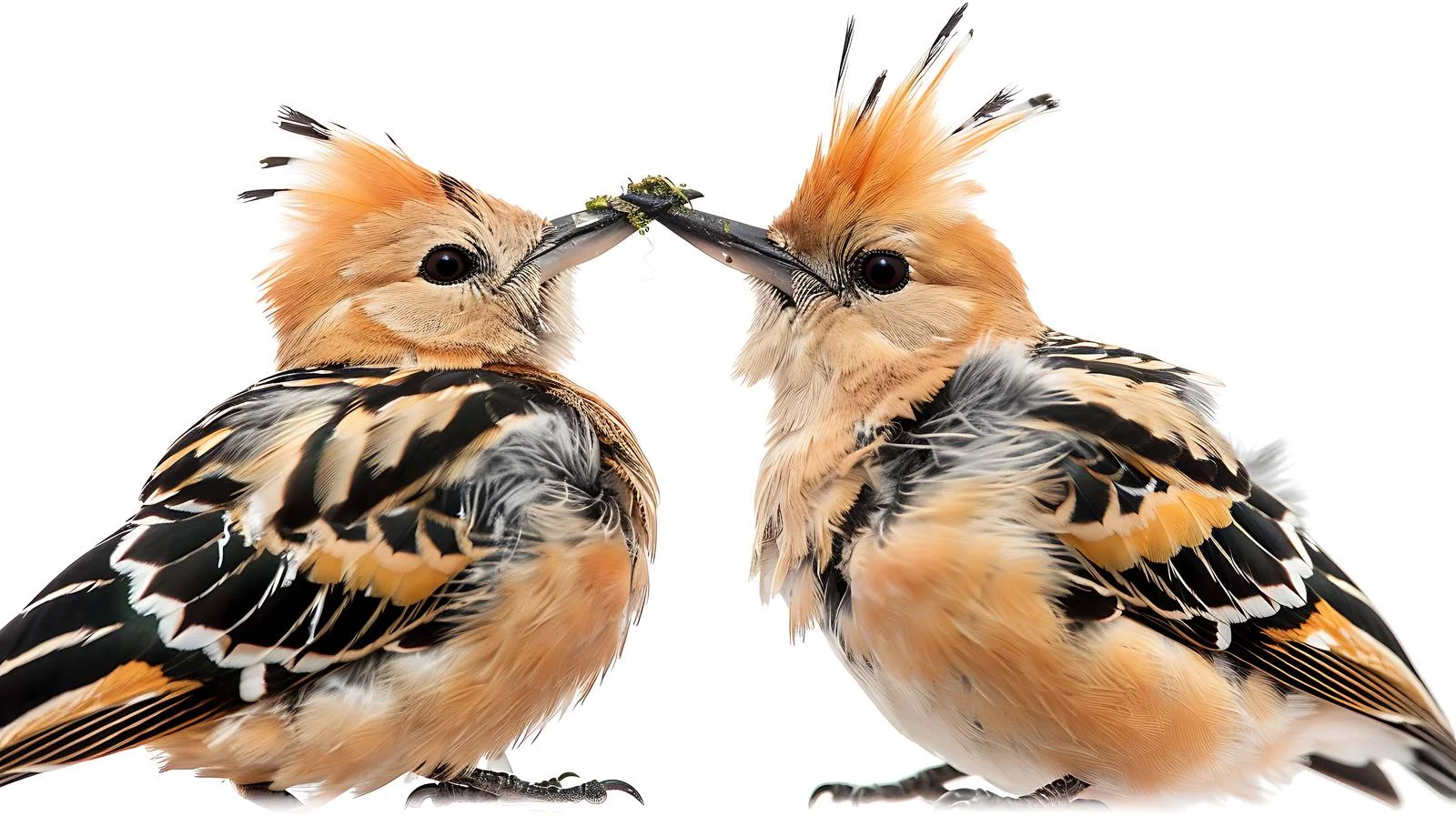 Eurasian Hoopoe Feeding Young Upupa Epop — free download from Dotvec