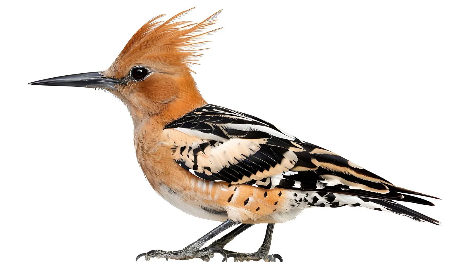 Eurasian Hoopoe Bird Isolated on White — free download from Dotvec