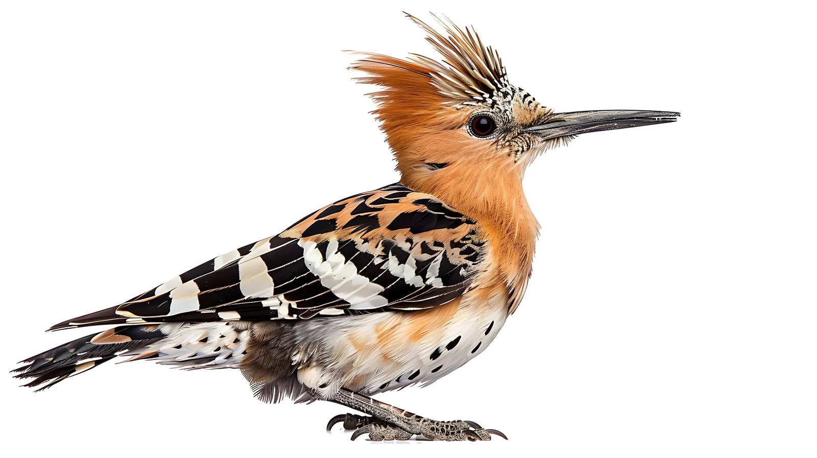 Eurasian Hoopoe Bird Isolated on White — free download from Dotvec