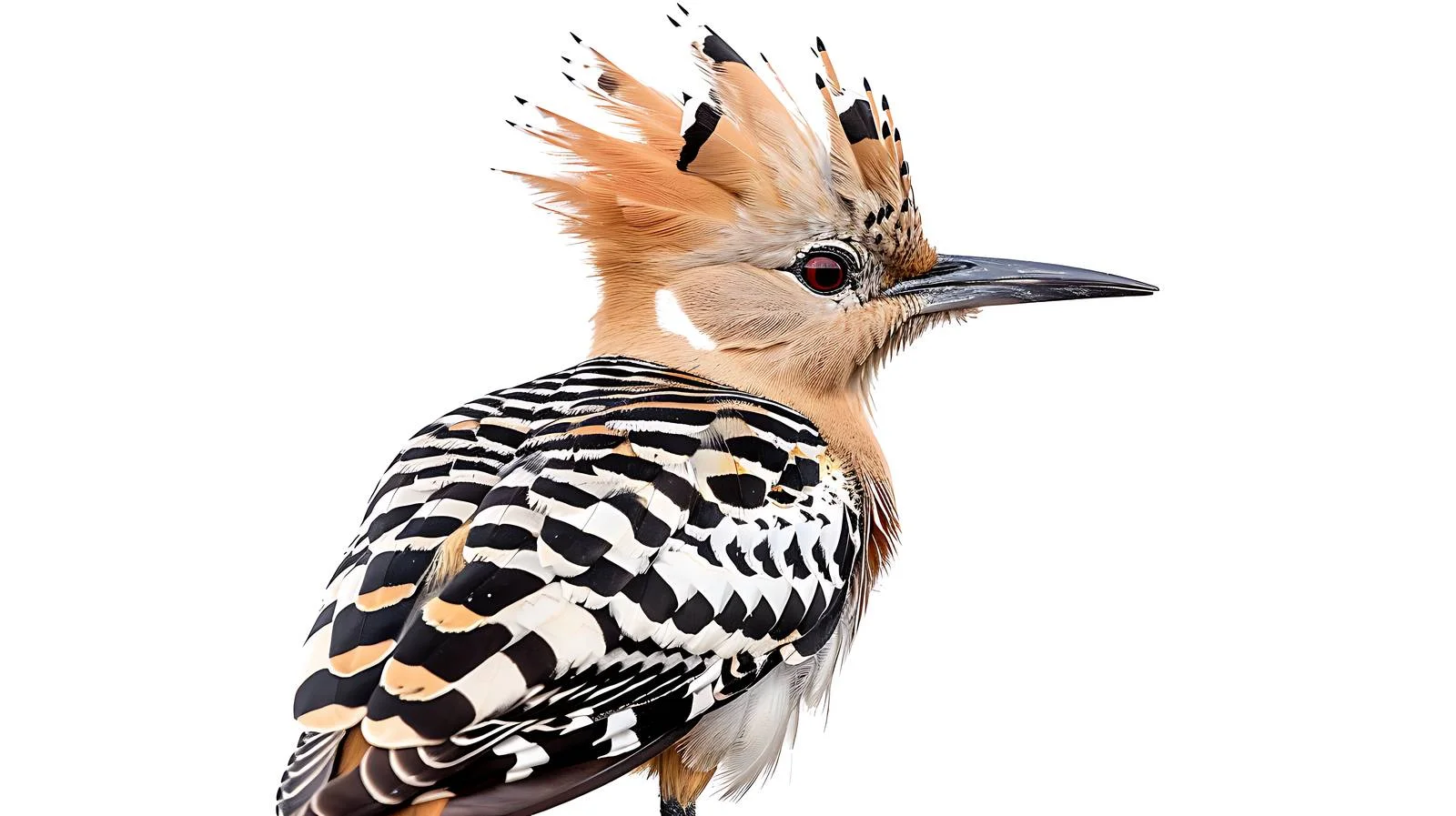 Eurasian Hoopoe Bird Isolated on White — free download from Dotvec