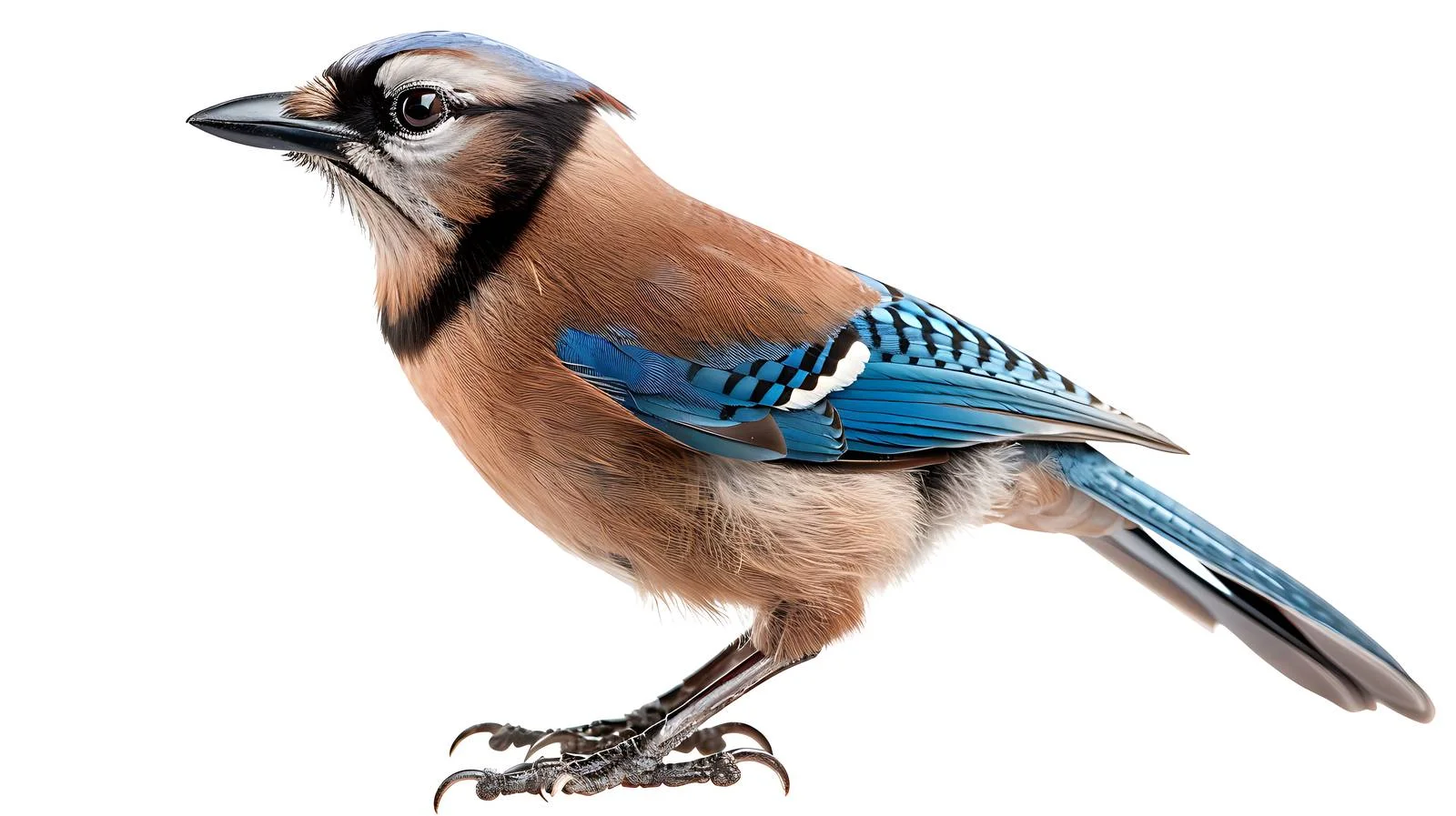 Graceful Eurasian Jay Bird Isolated White — free download from Dotvec
