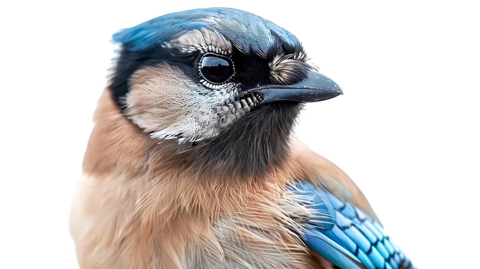 Detailed Eurasian Jay Close-Up Portrait — free download from Dotvec