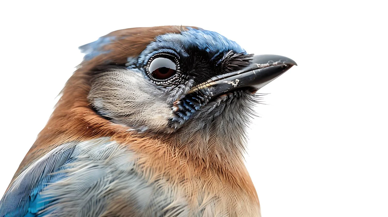 Vivid Eurasian Jay Isolated Close-Up — free download from Dotvec