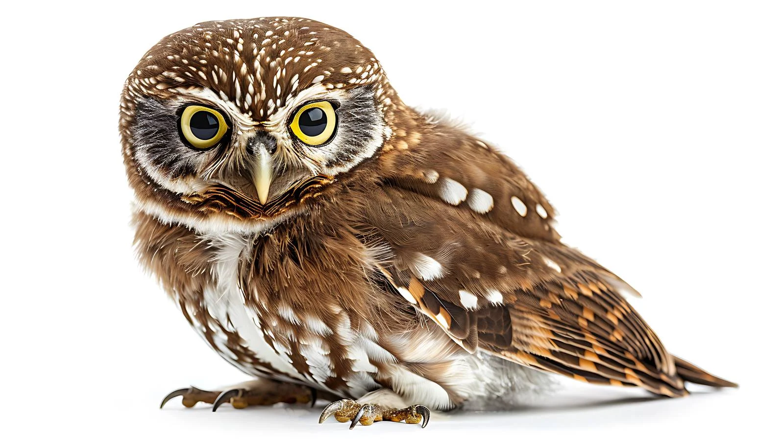 Isolated Eurasian Pygmy Owl Portrait — free download from Dotvec