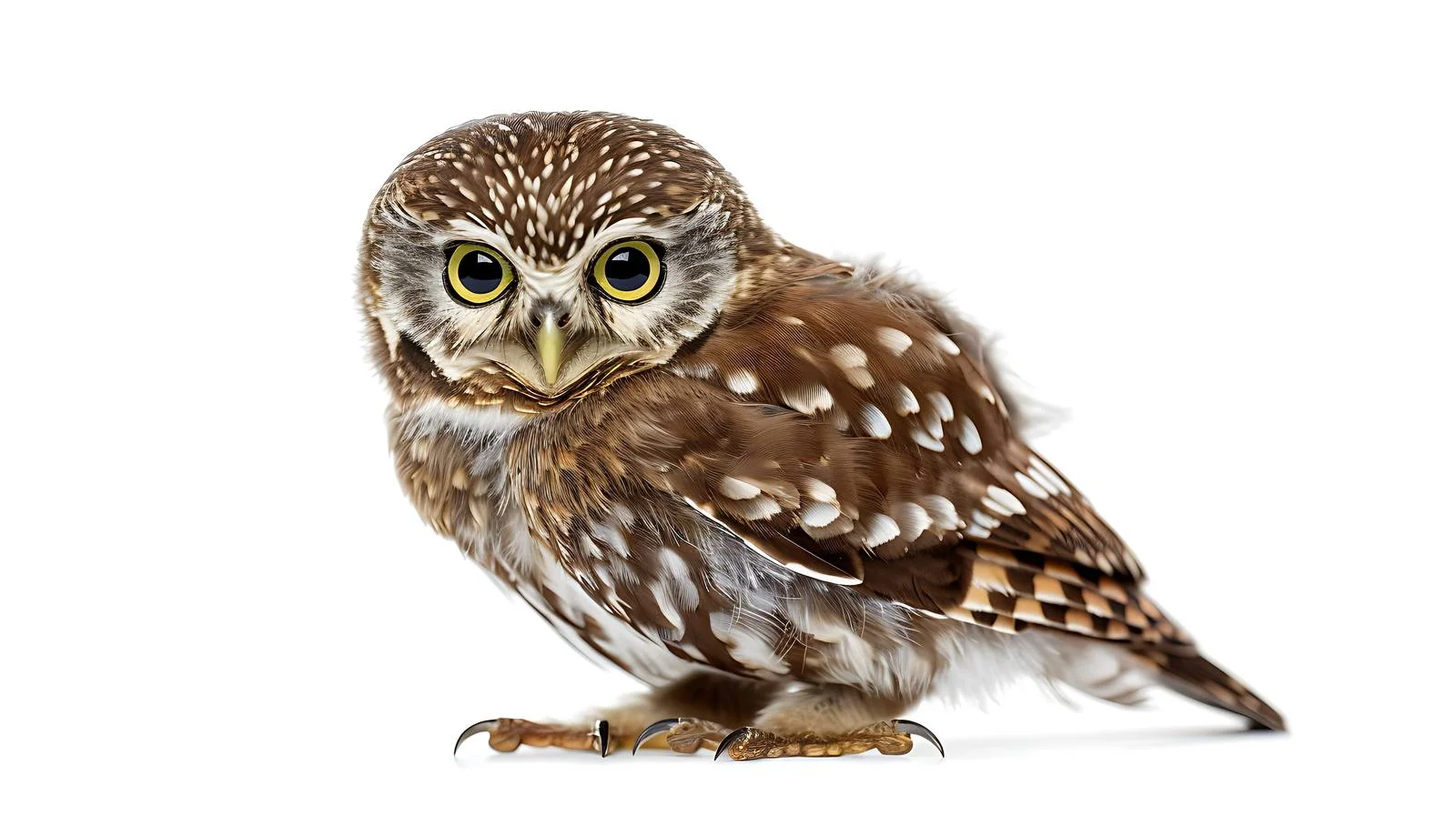 Eurasian Pygmy Owl Isolated on White — free download from Dotvec