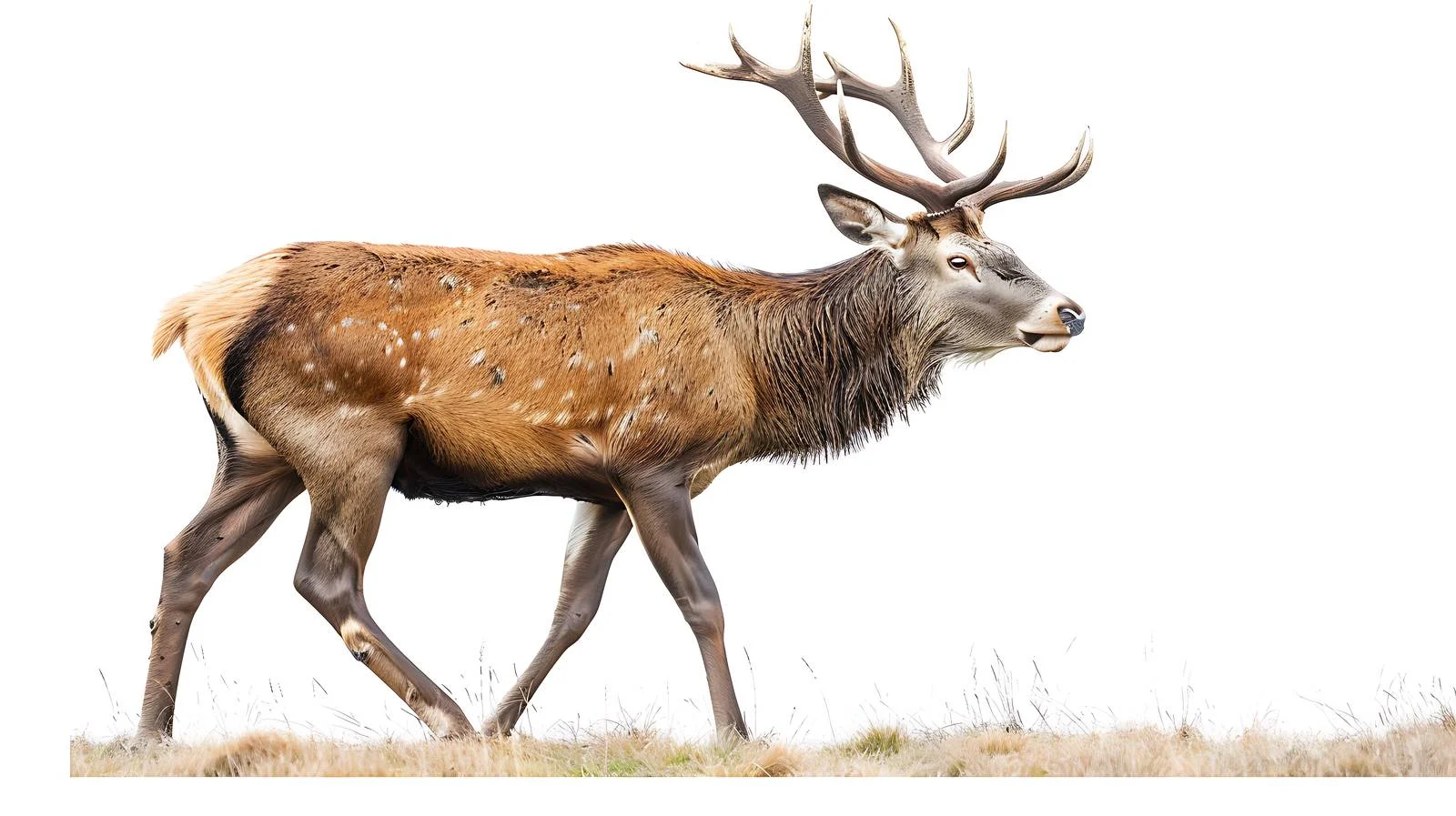 Majestic European Deer Buck Rutting Scene — free download from Dotvec