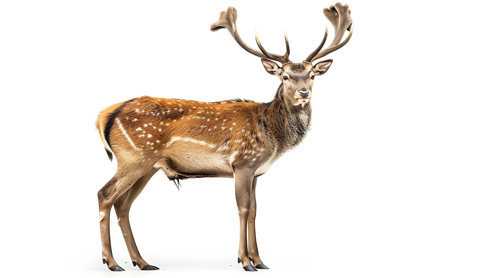 Majestic European Deer Buck Isolated on White — free download from Dotvec