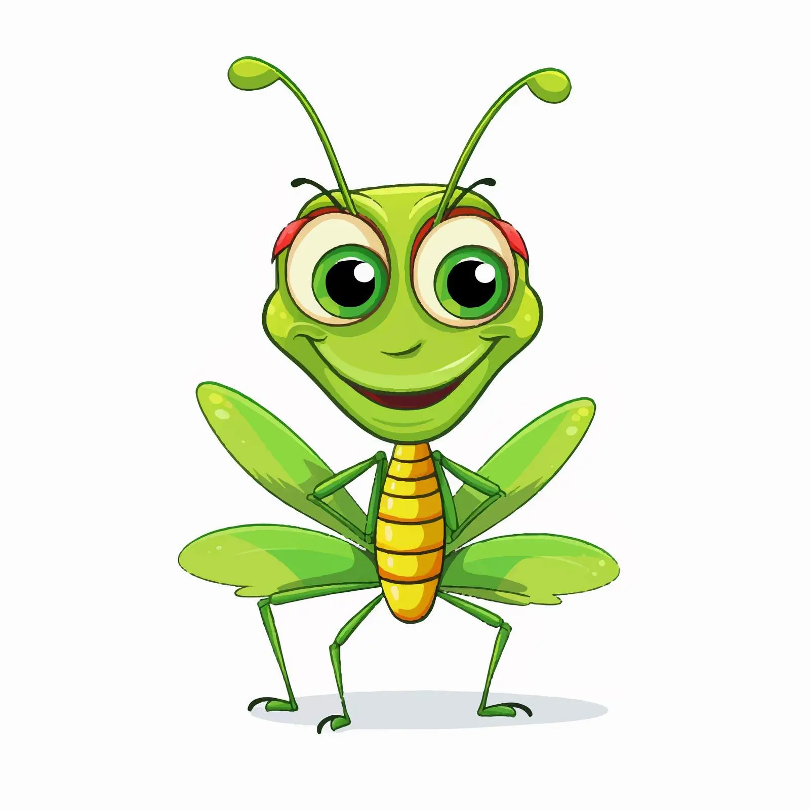 Cute European Praying Mantis with a Smile — free download from Dotvec