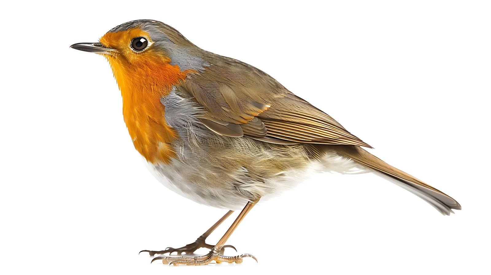 European Robin Close-Up Bird Portrait – free robin image from Dotvec
