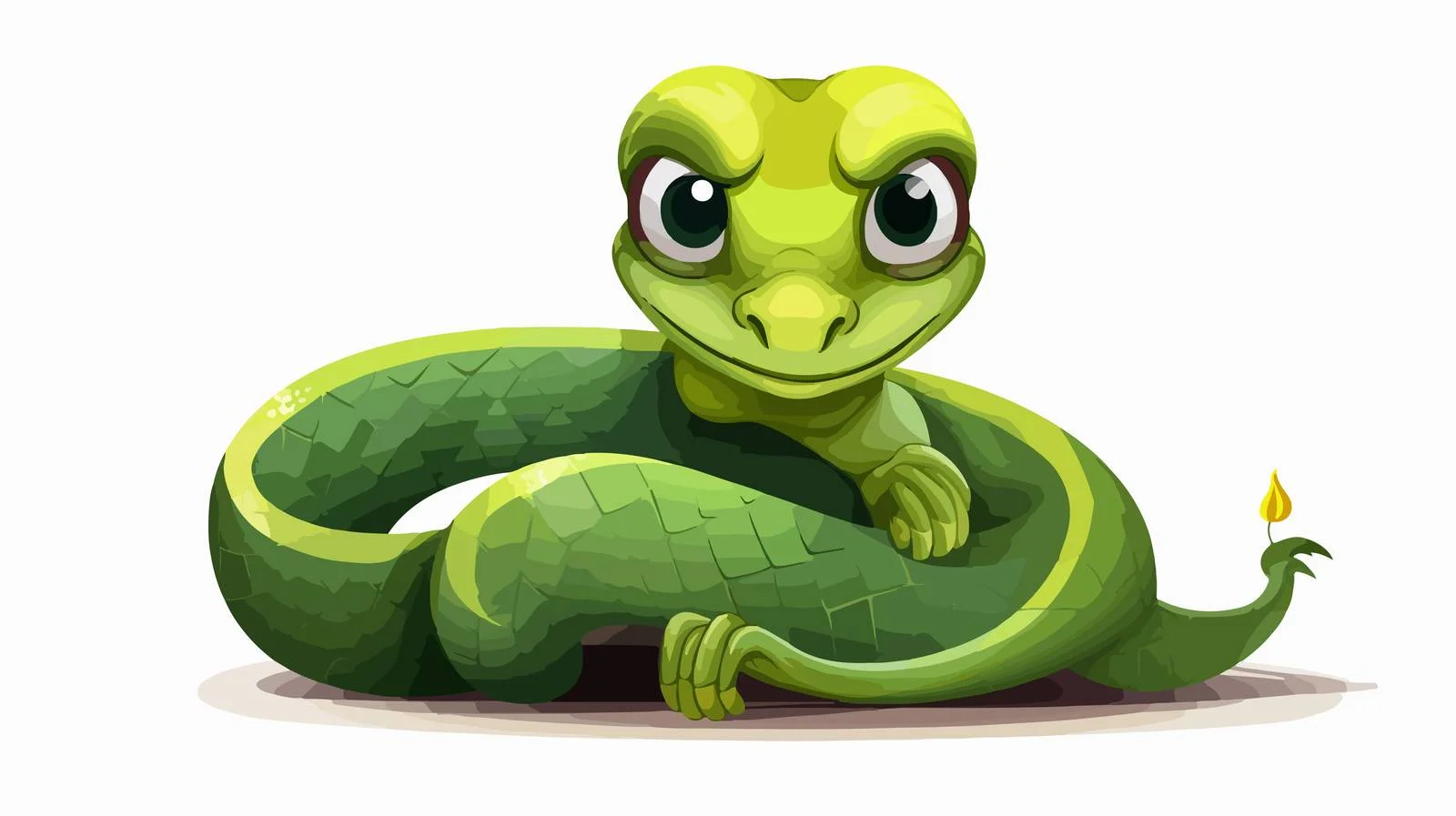 Sinister Snake Cartoon Illustration — free download from Dotvec