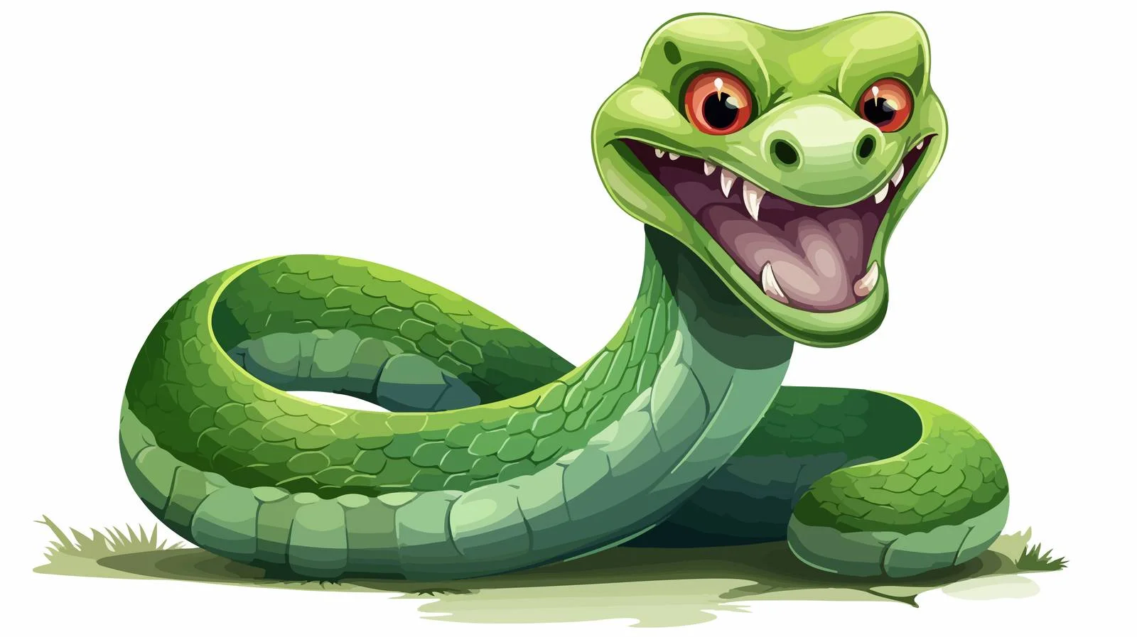 Sinister Cartoon Reptile Illustration — free download from Dotvec