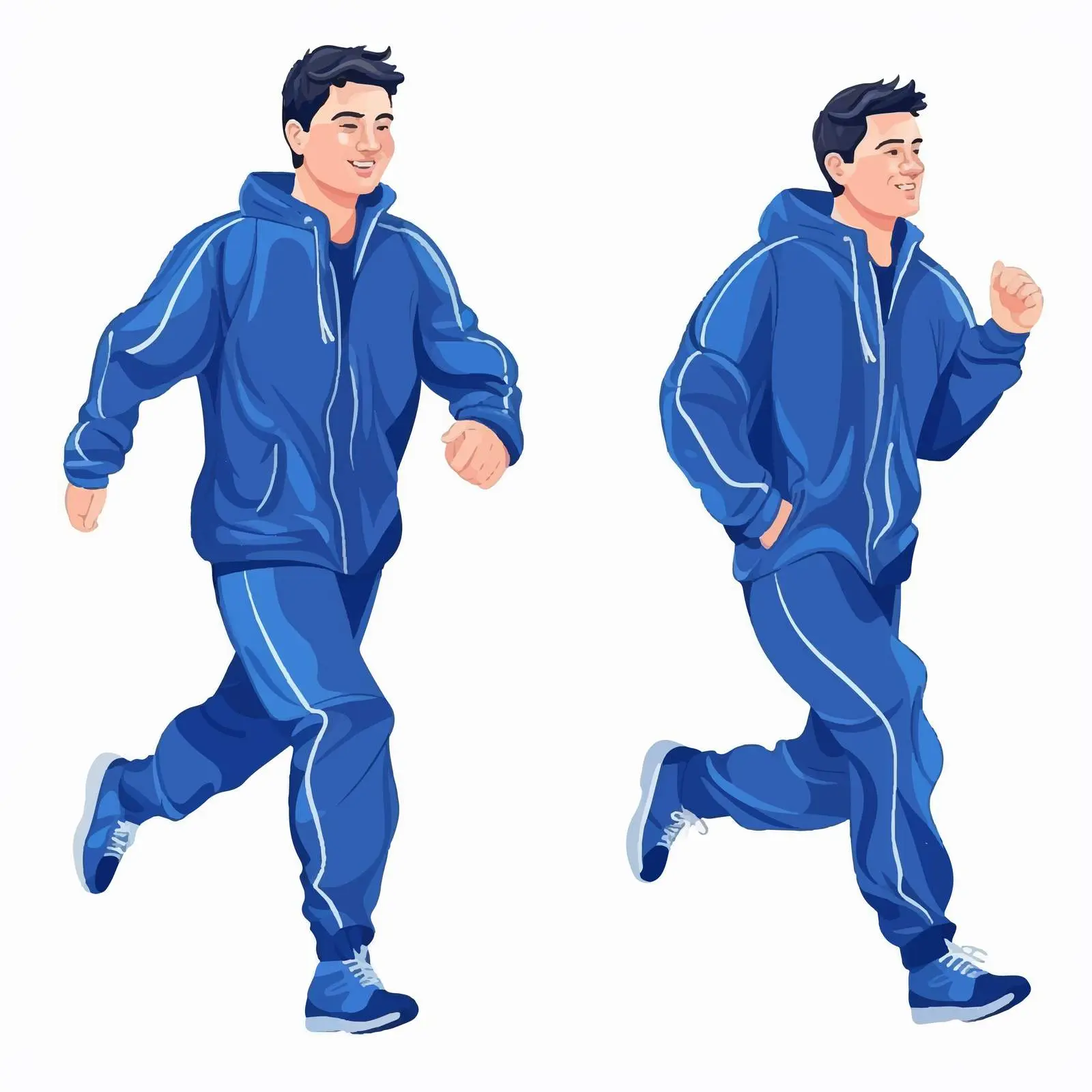 Cartoon Blue Sports Garment Icon for Fitness — free download from Dotvec