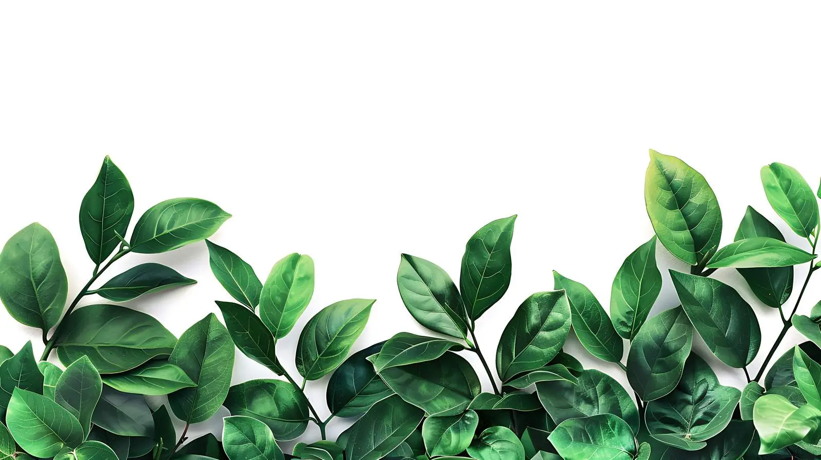 Aesthetic Minimal Green Leaves Bush Background – free calm image from Dotvec