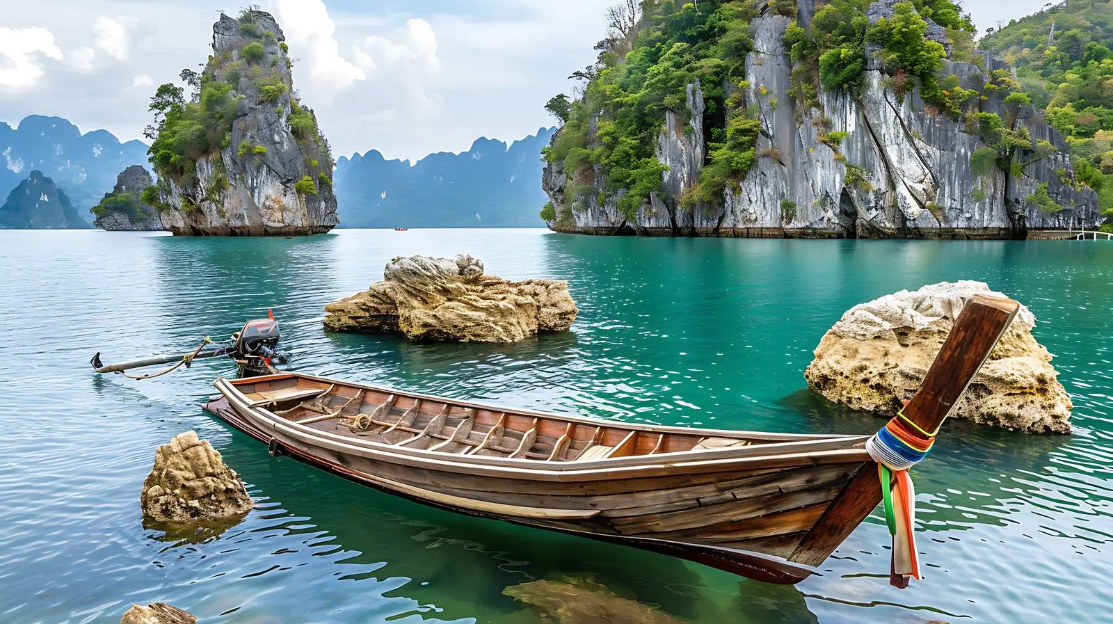 Exotic Wooden Boat by Tropical Islands – free scenery image from Dotvec