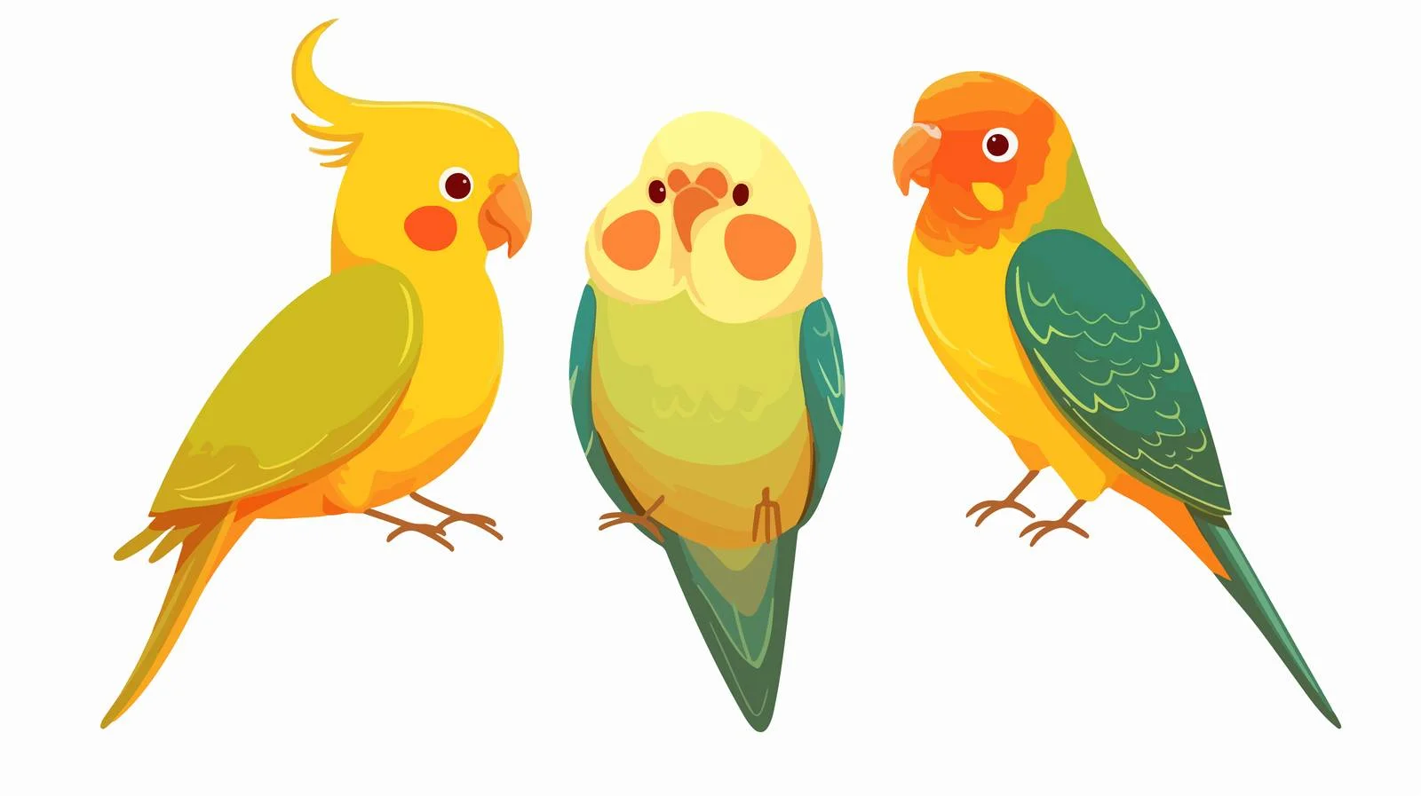 Majestic Yellow Crested Parrot Soaring High — free download from Dotvec