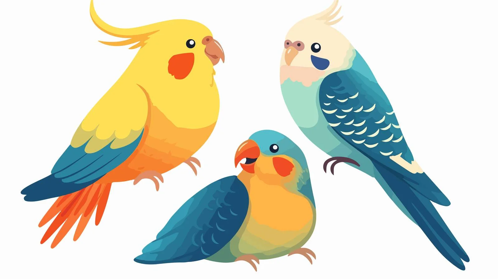 Vibrant Yellow Parrot Soaring with Majestic Crest — free download from Dotvec