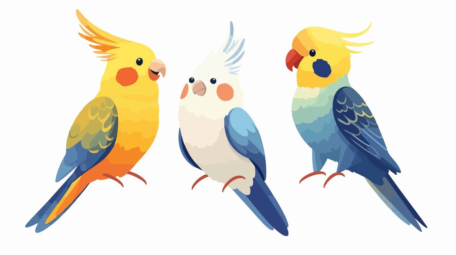 Vibrant Yellow Parrot Soaring with Majestic Crest — free download from Dotvec