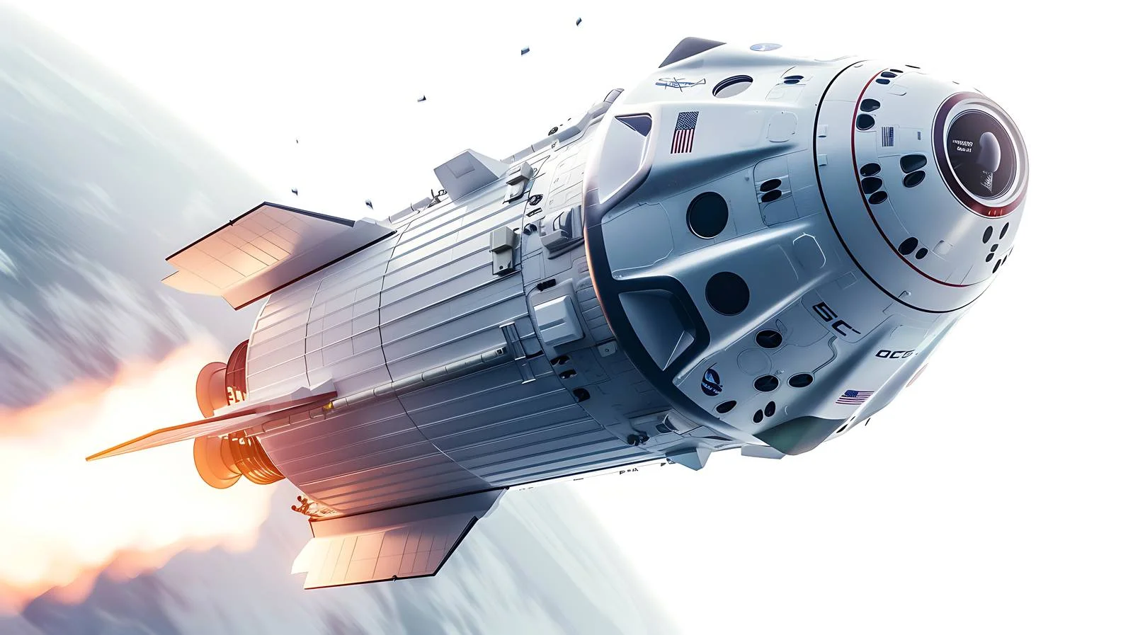 Orion Spacecraft Deep Space Exploration Mission — free download from Dotvec