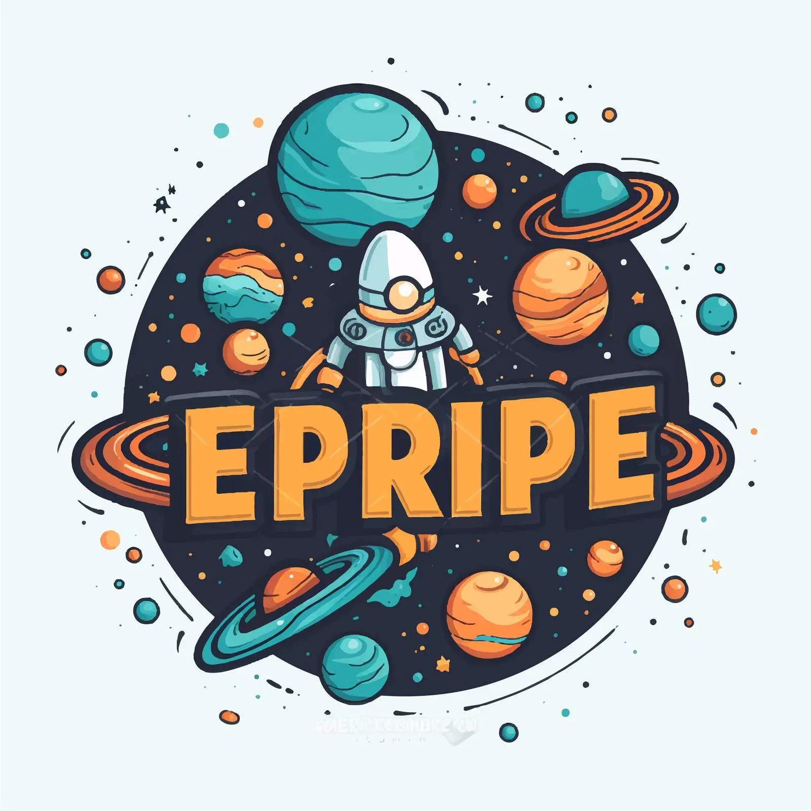 Creative Space Logo Design Illustration Vector – free astronomy art image from Dotvec