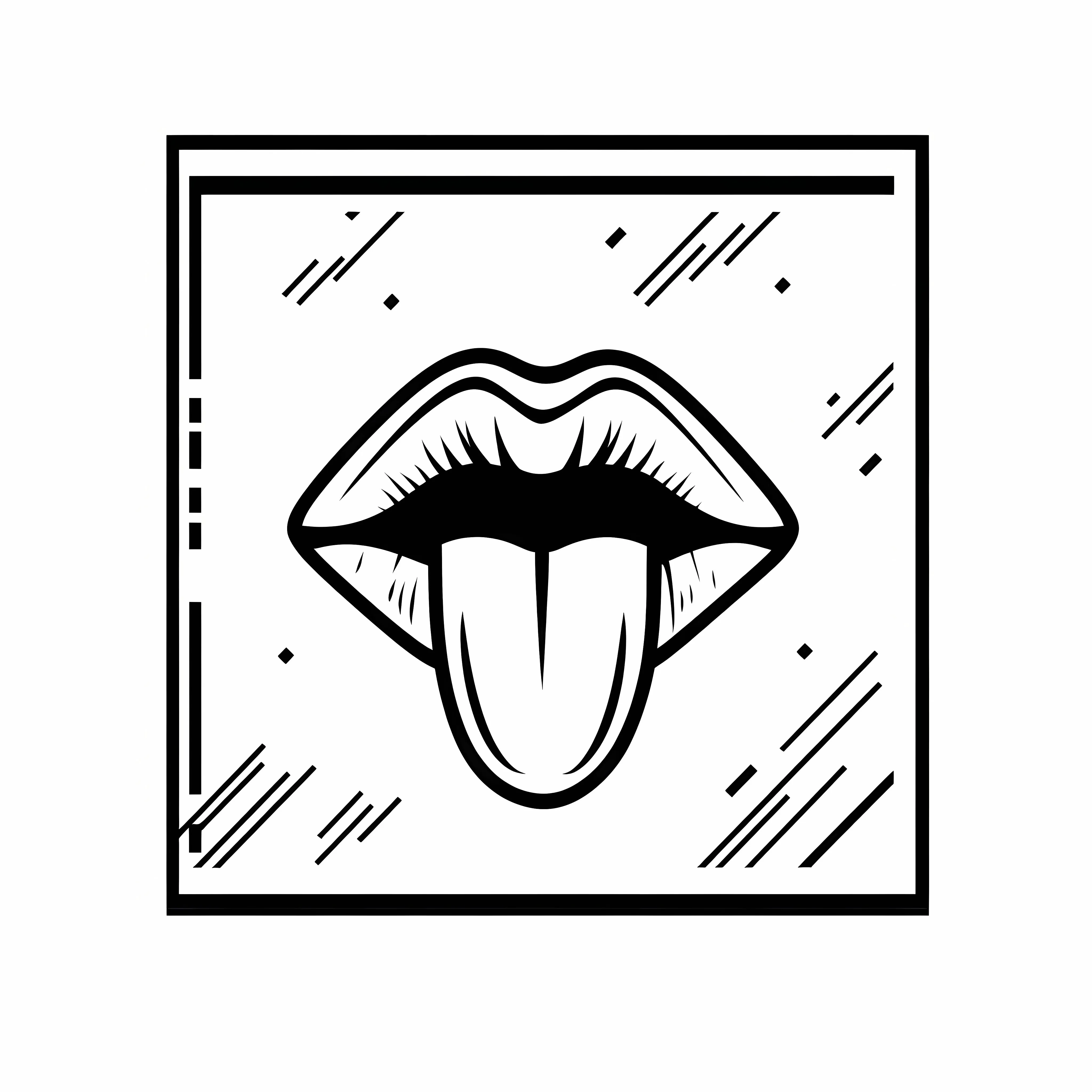 Tongue Expression Icon Representation — free download from Dotvec
