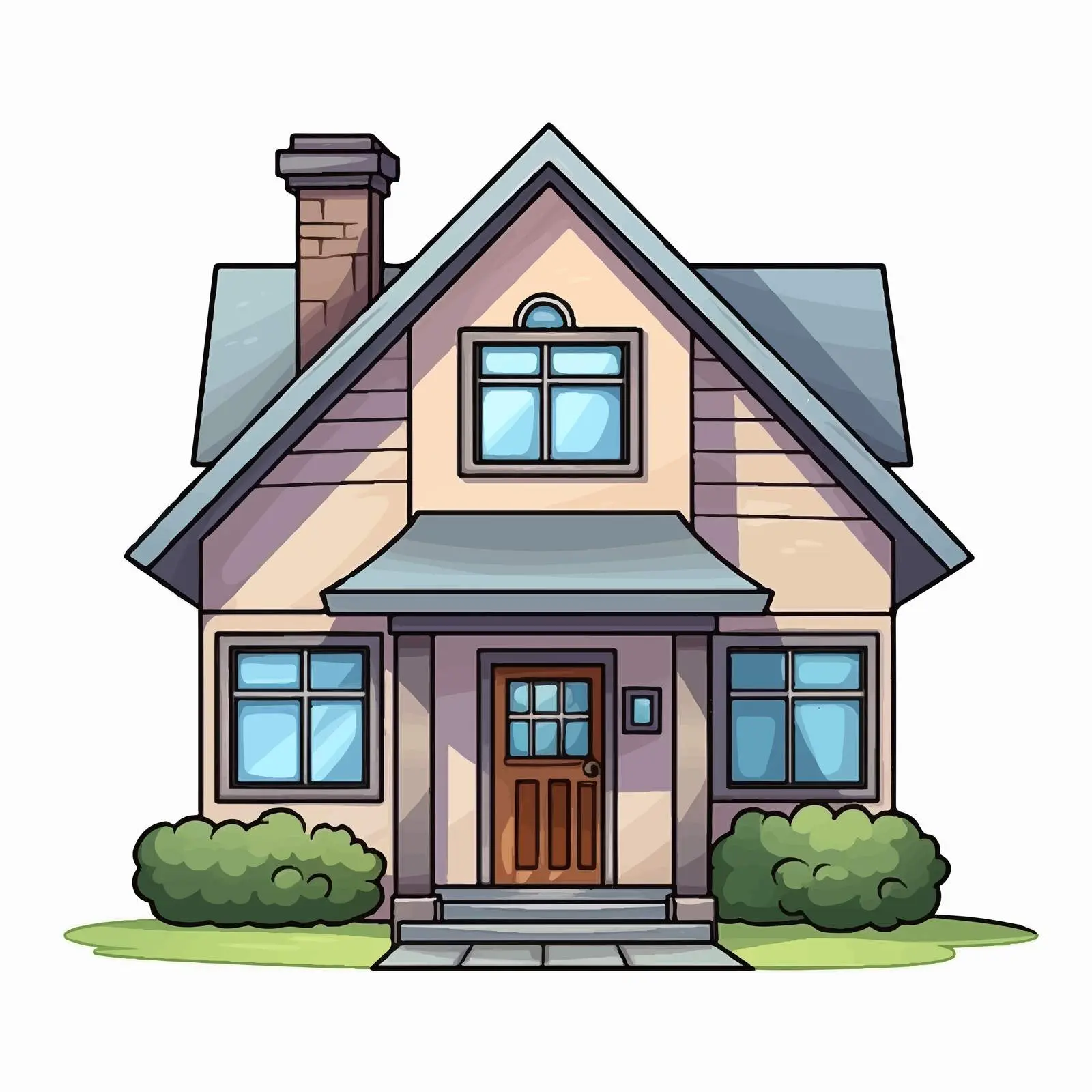 Isolated Cartoon House Vector Illustration — free download from Dotvec