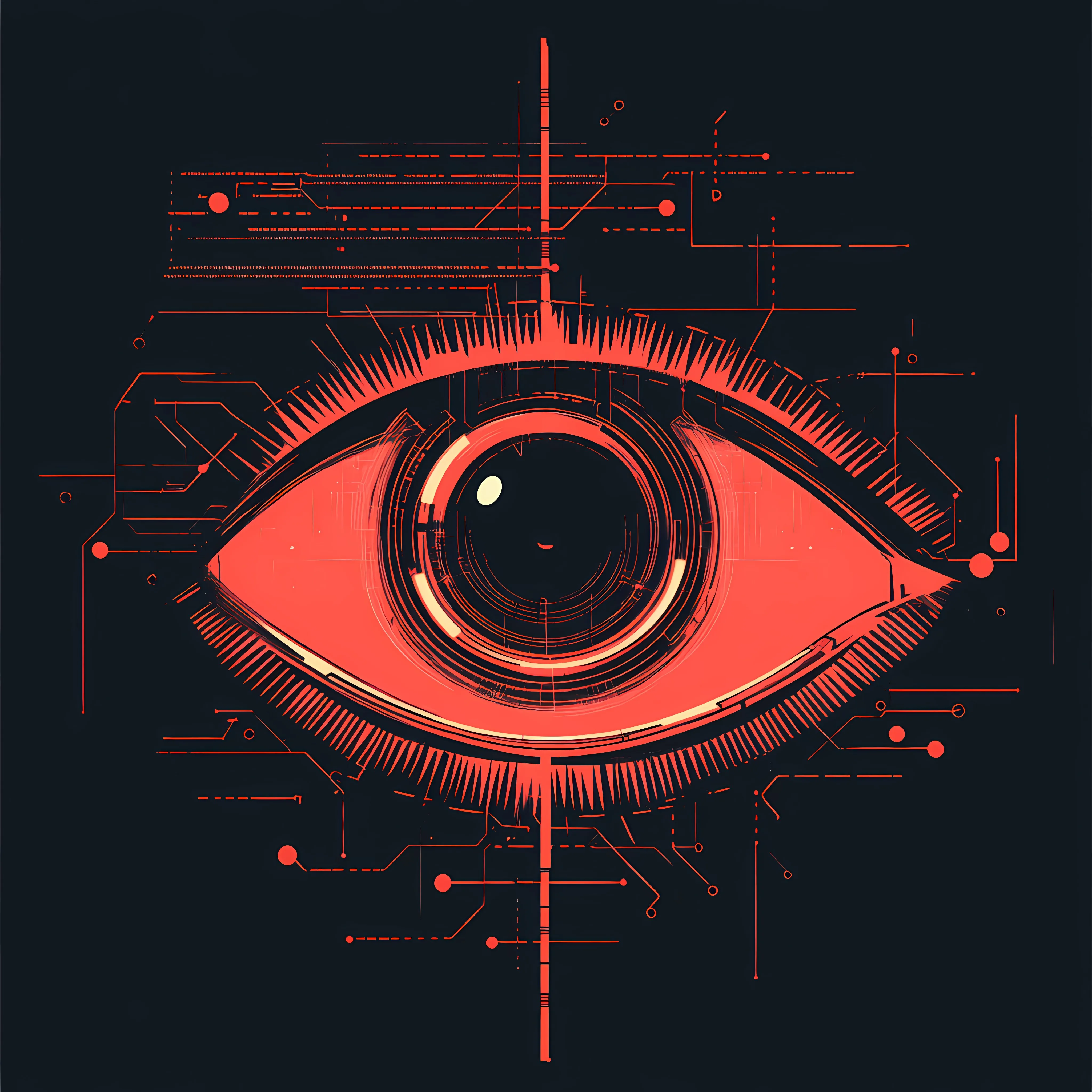 Eye Cyber Security Symbol Vector Animation – free network security image from Dotvec