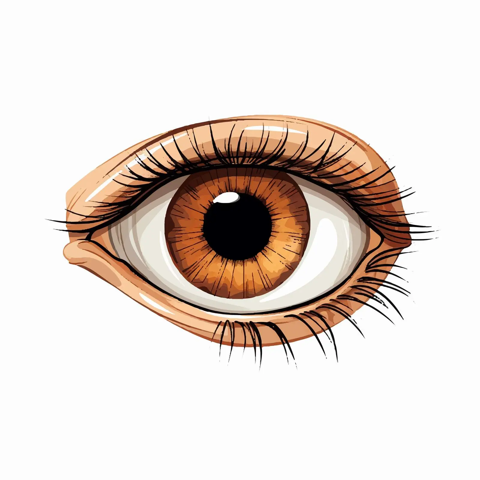Cartoon Eye Vector Illustration Isolated Design — free download from Dotvec