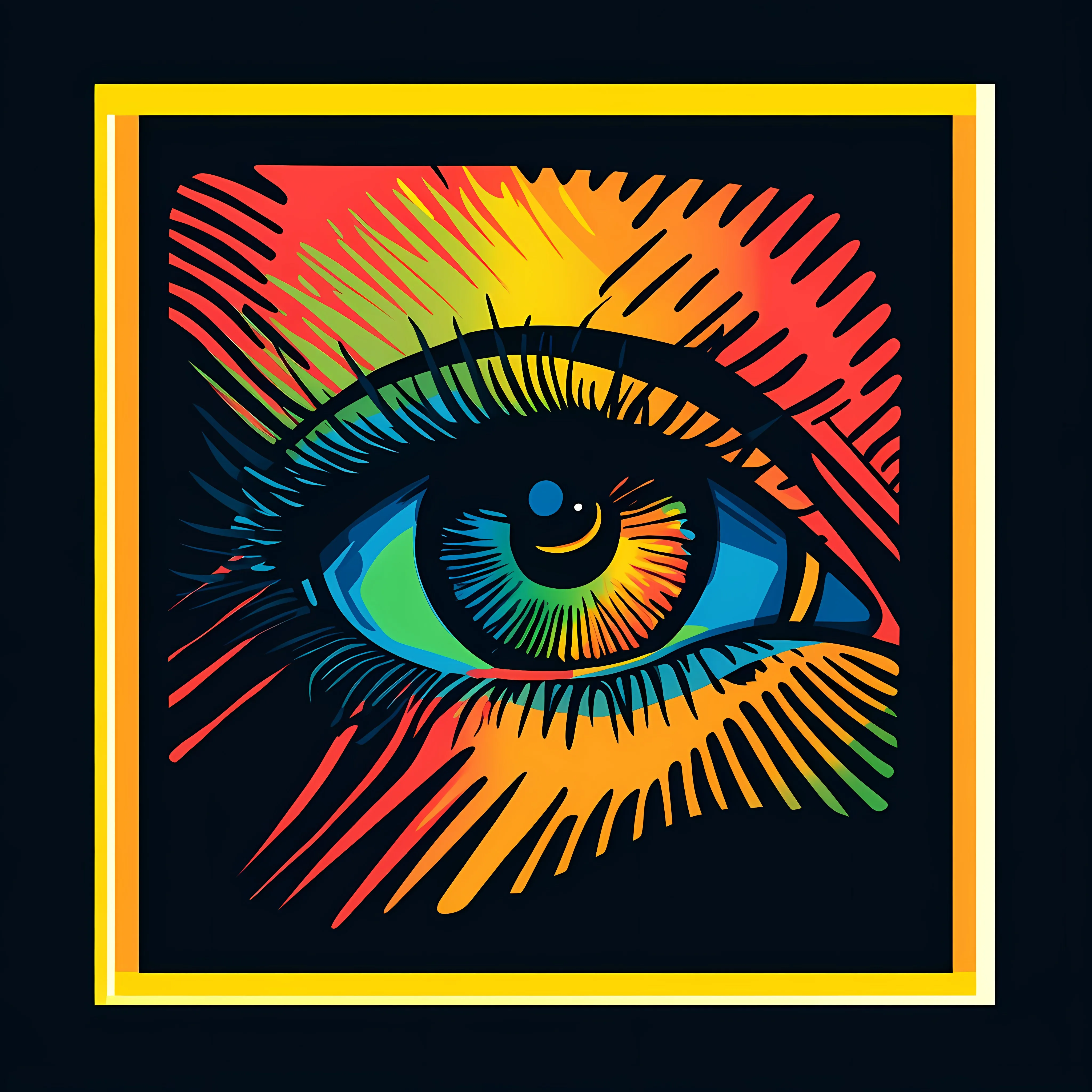 Color Blindness Awareness Eye Illustration — free download from Dotvec