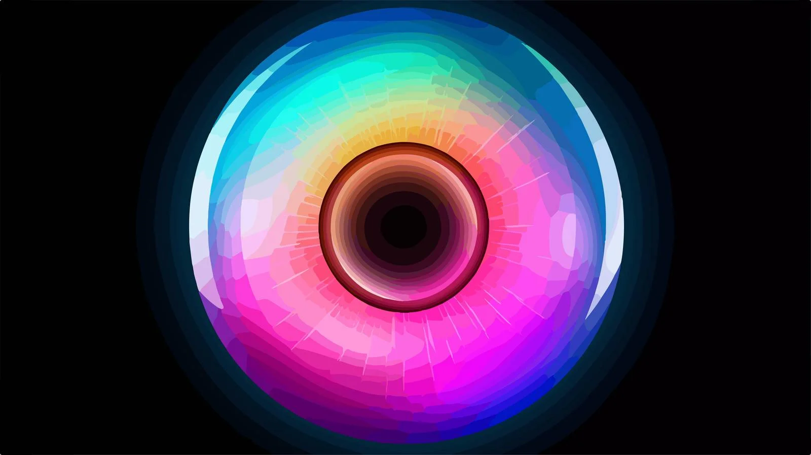 Upward Gaze Circular Icon Gradient Finish — free download from Dotvec