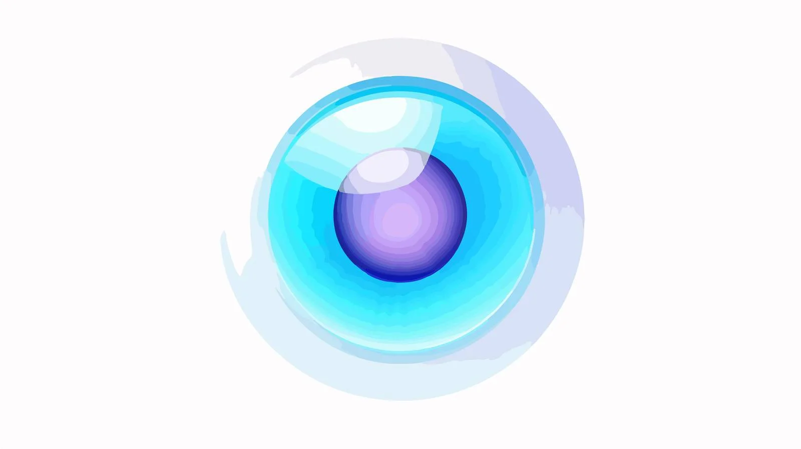 Upward Gaze Icon with Gradient Finish — free download from Dotvec