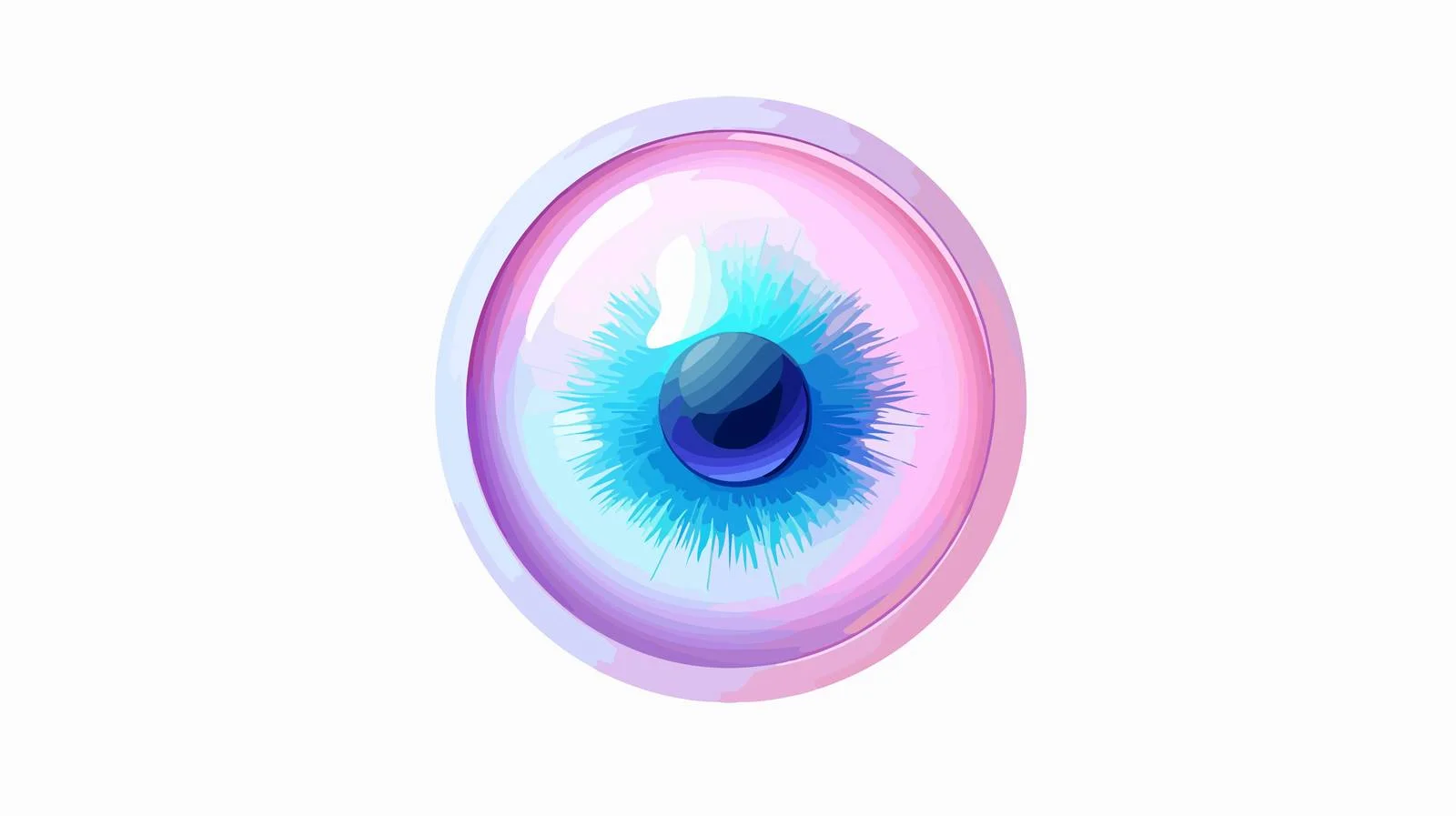 Sleek Upward Eye Icon with Gradient — free download from Dotvec